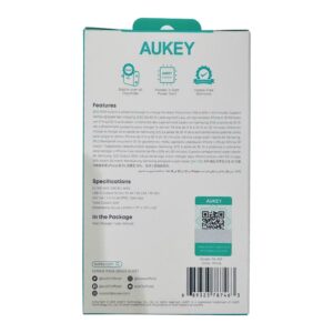 ⁦شاحن حائط سريع AUKEY بقوة 30 واط – أبيض (موديل PA-R1P)⁩ - الصورة ⁦2⁩