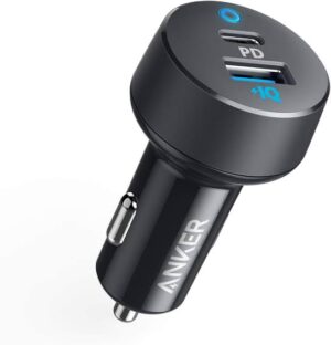 ⁦شاحن سيارة Anker PowerDrive PD 2 – 30 واط – بمنفذين (USB‑C + USB‑A) مع LED⁩ - الصورة ⁦3⁩