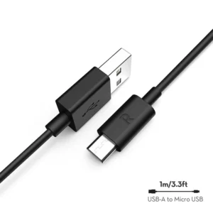 ⁦كابل راف باور USB-A إلى Micro-USB بطول 1 متر – موديل CB043⁩ - الصورة ⁦3⁩