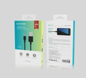 كابل راف باور USB-A إلى Micro-USB بطول 1 متر – موديل CB043